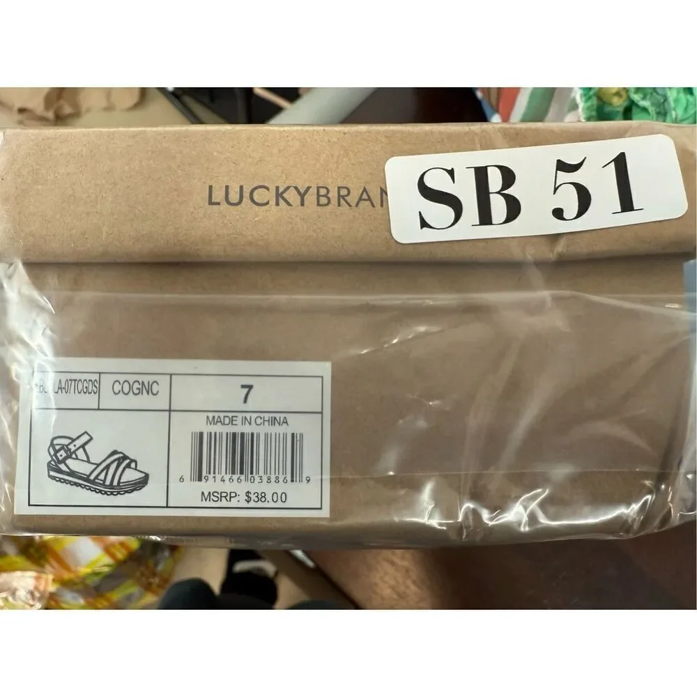 NIB Lucky Brand Toddler Girl Strappy Sandals